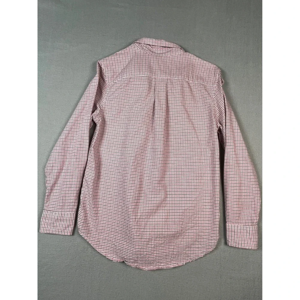 PolRalph Lauren Kid Plaid Button Shirt Med (10-12)   Long‎ Sleeve Cotton new